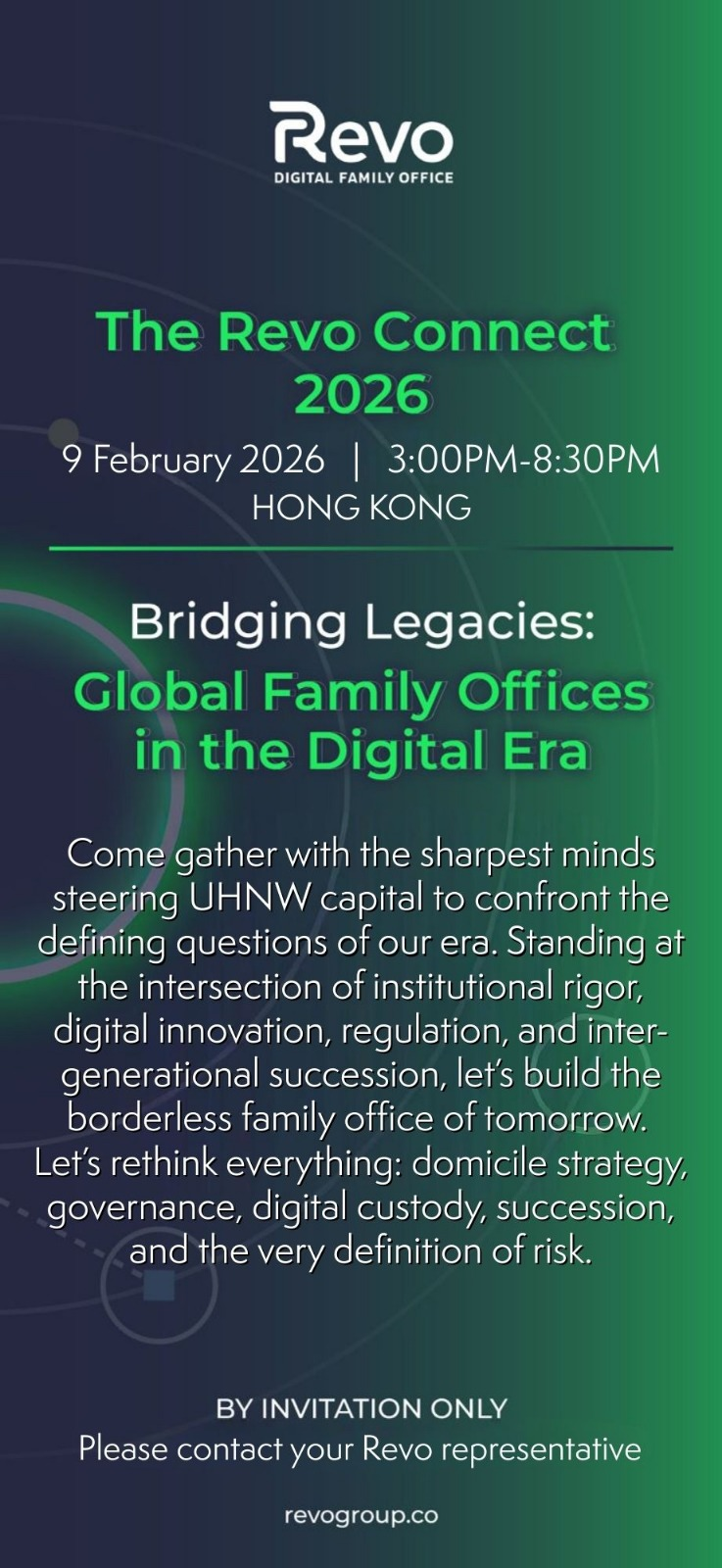 Upcoming Event: The Revo Connect 2026 - Global Family Offices in the Digital Era