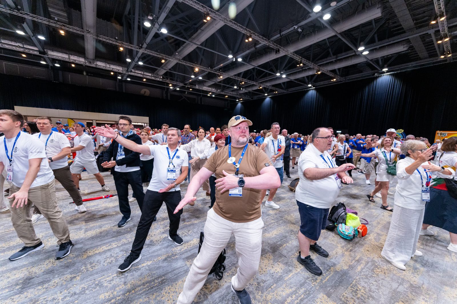 A 4,000-participant Lions Club Tai Chi event set a world record for the largest gathering with participants from six continents. - 4